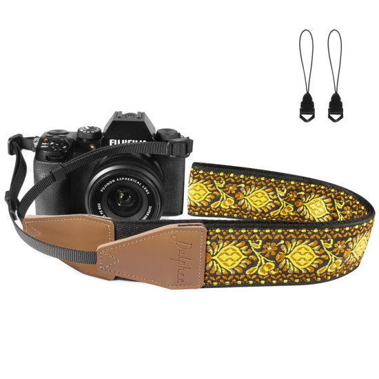 Picture of Dulphee Camera Strap, Jacquard Weave 2" Shoulder Neck Straps for All DSLR Cameras Men Women Photographers