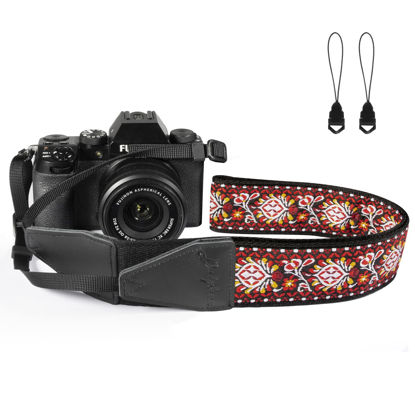 Picture of Dulphee Camera Strap, Jacquard Weave 2" Shoulder Neck Straps for All DSLR Cameras Men Women Photographers