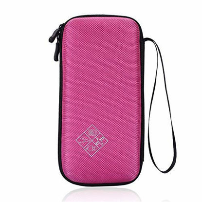 Picture of Xberstar Hard EVA Shockproof Carry Case Bag Pouch for Texas Instruments TI-84 Plus CE/Color TI-83 Plus,TI-89 Titanium, HP 50G Graphing, Scientific Financial Calculators (Pink)