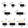 Picture of Glarks 112Pcs 2.54mm Male and Female Pin Header Connector Assortment Kit, 100pcs Stackable Shield Header and 12pcs Breakaway PCB Board Pin Header for Arduino Prototype Shield