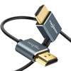 Picture of Twozoh Flexible HDMI to HDMI Cable Right Angled 90° 10FT, Ultra Thin and Slim HDMI Cord Support 3D/4K@60Hz