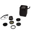 Picture of 37MM Filter Kit for DJI Phantom 3 Series Drones. Kit Includes: CPL, ND4, ND8, UV, Lens Cap, Cap Keeper + eCostConnection Microfiber Cloth