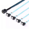 Picture of ADCAUDX SFF-8643 to SATA: 0.5M Mini SAS to SATA Cable Mini SAS Breakout SFF8643 to SATA Cable Mini SAS HD to SATA Right Angle (1.6FT)