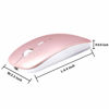 Picture of ZERU Bluetooth Mouse Rechargeable Wireless Mouse for MacBook Pro,Bluetooth Wireless Mouse for Laptop PC Computer (Rose Gold)