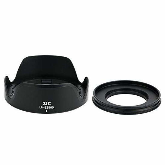 Picture of Petal Screw in Lens Hood for Sony FE 28-60mm f/4-5.6 Lens SEL2860 and Sony E PZ 16-50mm f/3.5-5.6 OSS Lens SELP1650 on Sony ZV-E1 ZV-E10 A7C A6400 A6300 A6100 A6000 with a 40.5mm Adapter Ring