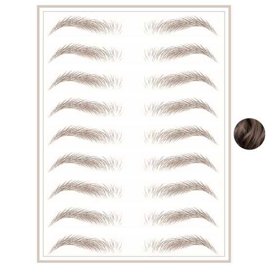 Picture of Brows by Bossy Studio & Co Temporary Eyebrow Tattoos Waterproof Eyebrow Stickers, False Tattoos Hair Like Peel Off Instant Transfer Brows For Women And Men