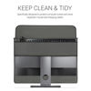 Picture of kwmobile Cover Compatible with 27-28" monitor - 3-IN-1 Case with Storage for Mouse, Keyboard - Dark Grey