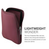 Picture of kwmobile Neoprene e-Reader Pouch Size 6,8-7" eReader - Universal eBook Sleeve Case with Zipper, Wrist Strap - Mulberry