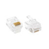 Picture of SMITON 100PACK Telephone Plug 6P6C RJ12 Modular Plug (6/6, Telephone Cord Connector)