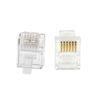 Picture of SMITON 100PACK Telephone Plug 6P6C RJ12 Modular Plug (6/6, Telephone Cord Connector)