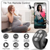 Picture of Bluetooth Remote Control for TIK Tok Page Turner, Chrxbei Scrolling Ring for TikTok, iPhone, iPad, Cell Phone, iOS, Android, Kindle App, Clicker Selfie Button Camera Video Recording Remote - Black