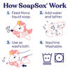 Picture of SoapSox Kids Exfoliant Bath Scrub, Exfoliating Soft Animal Toy Wash Cloth Sponge, Fun Bath Loofah Characters with Soap Pocket Insert for Babies, Kids and Children, Nova The Unicorn