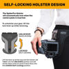 Picture of Spider Holster - SpiderPro Camera Holster Set v2 for Carrying Professional DSLR Camera with Clip-On Self-Locking Camera Holster, DSLR Camera Plate, and Stainless Steel Pin - Compatible with Any Belt