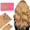 Picture of WENNALIFE Clip in Hair Extensions Real Human Hair, 18 Inch 150g 9pcs Human Hair Extensions Clip In, Strawberry Blonde Hair Extensions Clip In Real Hair Coloured Remy Human Hair Extensions