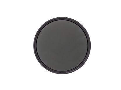 Picture of Heliopan 67mm Neutral Density 8x (0.9) Filter (706737) with specialty Schott glass in floating brass ring