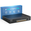 Picture of YuanLey 9 Port 2.5G PoE Switch Unmanaged, 8 x 2.5G Base-T PoE Ports, 10G SFP, IEEE802.3af/at, 120W, Compatible with 100/1000/2500Mbps, Metal Fanless, Desktop/Wall Mount 2.5Gbe Network Switch