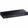 Picture of TRENDnet 8-Port Unmanaged 2.5G Switch, 8 x 2.5GBASE-T Ports, 40Gbps Switching Capacity, Backwards Compatible with 1000Mbps Devices, Fanless, Wall Mountable, Black, TEG-S380