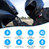 Picture of EJEAS Q7 Motorcycle Helmet Bluetooth Intercom, Motorcycle Bluetooth 5.1 Headset with CVC Noise Reduction and FM Radio Function, Connect Up to 7 Riders for Snowmobile/ATV/Dirt Bike (2 Pack)