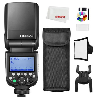 Picture of Godox TT685II-S TTL Speedlite High-Speed Sync,2.4G Wireless X System Compatible for Sony Flash A58 A7RII A7II A99 A9 A7R A6300 (TT685II-S)