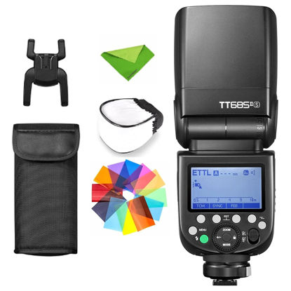 Picture of Godox TT685II TT685II-S TTL Flash for Sony Camera Flash, HSS 1/8000s GN60 2.4G Wireless Transmission Camera Flash Speedlight Compatible for Sony DSLR Cameras (Upgraded TT685-S)