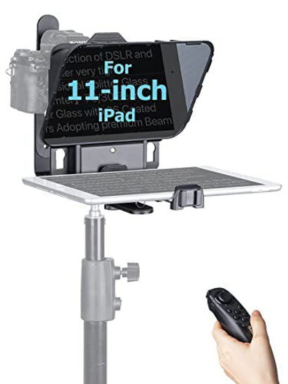 Picture of Teleprompter,Desview T3S Promoting for Device up to 11” with liftable Shooting Platform 70/30 Beam Splitter Glass Use via Remote or Desview APP iPad iPhone, Desview-T3s-Teleprompter-Smartphone-DSLR