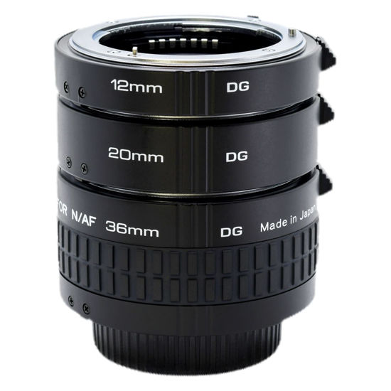 Picture of Kenko Auto Extension Tube Set DG (12, 20 & 36mm Tubes) for Nikon Cameras