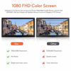 Picture of WHOLEV 15.6" IPS Security Monitor 1080 FHD Color Screen with Remote Control AV VGA HDMI BNC USB Input 178° Wide Angle Built-in Speaker for Gaming Display DVD DVR