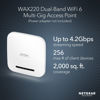 Picture of NETGEAR Wireless Access Point (WAX220) - WiFi 6 Dual-Band AX4200 Speed | 1 x 1G Ethernet PoE+ Port | Up to 256 Devices | 802.11ax | WPA3 Security | MU-MIMO | Power Adapter Not Included