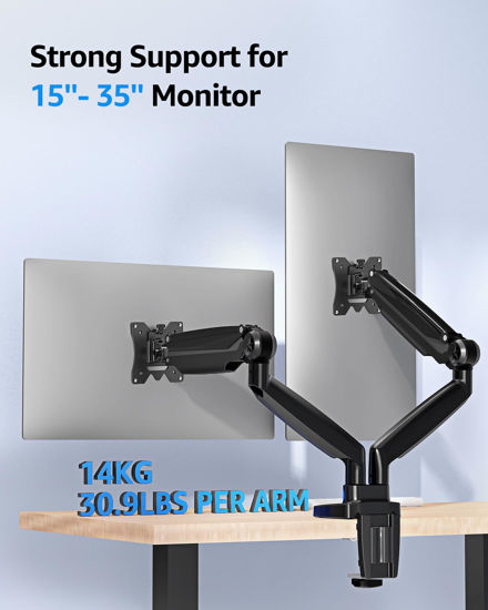 GetUSCart- MOUNTUP Ultrawide Dual Monitor Arm for Max 35 Inch Screen ...