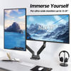 Picture of MOUNTUP Dual Monitor Mount Fits 13’’-39’’ Screen, Ultrawide Dual Monitor Desk Mount, Adjustable Gas Spring Double Monitor Arms, VESA Bracket with Clamp/Grommet Mounting Base, Computer Monitor Stand