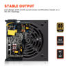 Picture of ARESGAME AGT Series 1000W Power Supply, 80+ Gold Certified, Fully Modular, FDB Fan, Compact 140mm Size, 10 Year Warranty, ATX Gaming Power Supply