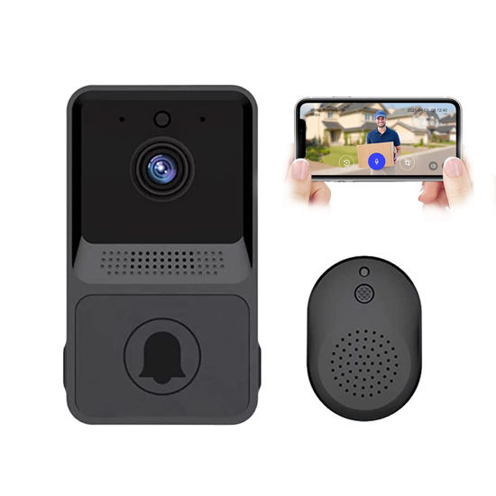 Picture of TEDATATA Remote Video doorbell, intercom HD Night Vision WiFi,Wireless Doorbells for Home, Night Vision,AI Recognition,100-degree Wide-Angle Lens.