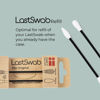 Picture of LastSwab Reusable Qtips Refill - Cotton Swabs for Ears Wax Removal and Pointed Q Tips for Makeup Removal in Black - Zero Waste & Eco Friendly Product