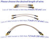 Picture of GP Electric Pack of 2 SMA Male to SMA Female Nut Bulkhead Crimp Antenna Low Loss RF RG316 Coaxial Cable (4 inches (10 cm))