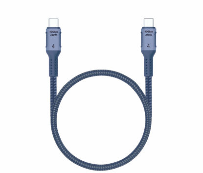 Picture of Dhaxipo USB 4 for Thunderbolt 4 Cable 1.6FT/0.5m, 40Gbps Data Transfer with 240W and 4K@144Hz 5K@ 60Hz or 8K@30Hz,Compatible with Thunderbolt 4 Cable and USB C,fit for Laptop,Docking,Monitor and More