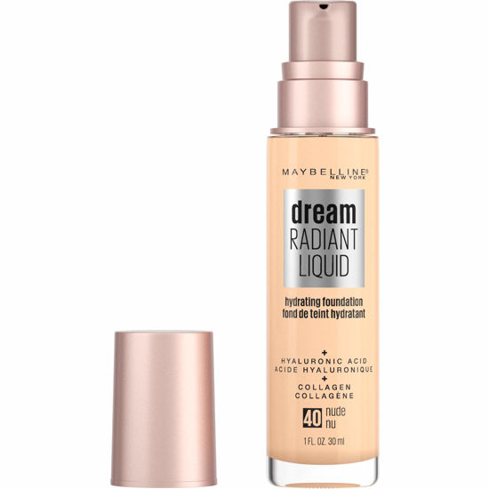 Picture of Maybelline Dream Radiant Liquid Medium Coverage Hydrating Makeup, Lightweight Liquid Foundation, Nude, 1 Fl; Oz