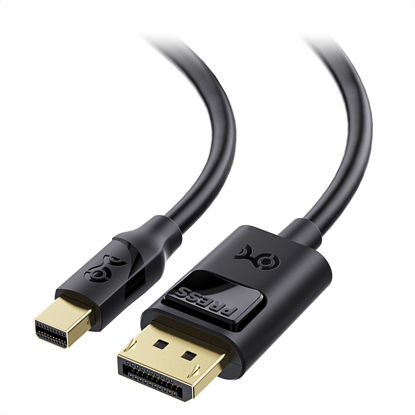 Picture of Cable Matters 4K Mini DisplayPort to DisplayPort Cable (DisplayPort to Mini DisplayPort) in Black 15 Feet - 4K 60Hz, 2K 144Hz Monitor Support