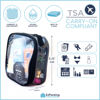 Picture of Clear TSA Approved 3-1-1 Travel Toiletry Bag for Carry On / Quart Size Transparent Liquids Pouch for Airport Security / Reusable See Through Vinyl & PVC Plastic Organizer for Men and Women (Black)