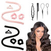 Picture of Heatless Curls Curler Curling Rod Headband, Satin Heatless Curling Set No Heat Curling Headband Hair Curler to Sleep Overnight