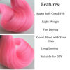 Picture of Light Pink Braiding Hair Pre stretched Braids Hair Kanekalon Braiding Hair