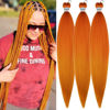 Picture of Golden Ginger Braiding Hair Pre stretched Kanekalon Braiding Hair Extensions