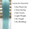 Picture of Light Mint Green Braiding Hair Pre stretched Kanekalon Braiding Hair Extension for Crochet Box Braids Hair