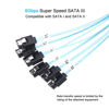 Picture of ADCAUDX SATA-III Cable-0.5M, 6Pcs/Set-6Gbps-Sata HDD-SSD Data-Cable SAS Cable Replacement for Bitcoin Computer-Server CD DVD Drives Raid (1.6FT)