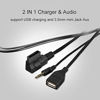 Picture of Audio AMI USB 3.5mm Aux Cable - Keenso 3.5mm USB Adapter AMI MMI Audio Music Interface Cord Charger Cable for S5 Q5 Q7 A3 A4L A5 A1 (1pc) (1 pc)