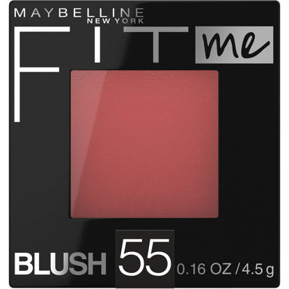 Picture of Maybelline Fit Me Powder Blush, Lightweight, Smooth, Blendable, Long-lasting All-Day Face Enhancing Makeup Color, Berry, 1 Count