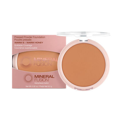 Picture of Mineral Fusion Pressed Powder Foundation, Warm 6, 0.32 Ounce