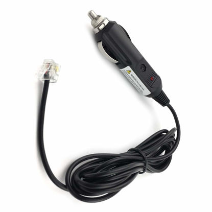 Picture of Radar Detector Power Cord for Escort Uniden Beltronics Valentine one and More, Escort Passport 9500i 8500 X50 Solo S2 Radar Detectors 12V Car Adapter with Telephone Type Connector (6 ft Cable)