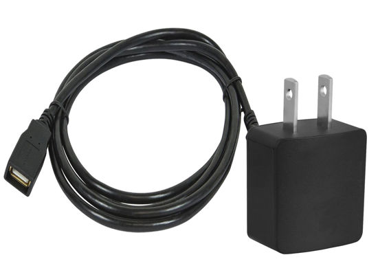 Picture of Excelshots AC Adapter/Wall Charger + USB Connection Support Cable for Sony HDR-CX405 Handycam Camcorder.