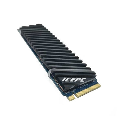 Picture of icepc M.2 Heatsink PS5 PCI-E NVME 2280 SSD Graphene Coating Copper Heat Sink,High Performance SSD Radiator with Thermal Pad for Laptop PC 2280 NGFF Solid State Disk Cooler(70x20x4mm)