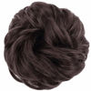 Picture of MORICA 1PCS Messy Hair Bun Hair Scrunchies Extension Curly Wavy Messy Synthetic Chignon for Women (6#(Dark Brown)#)